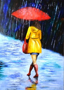 parapluie rouge